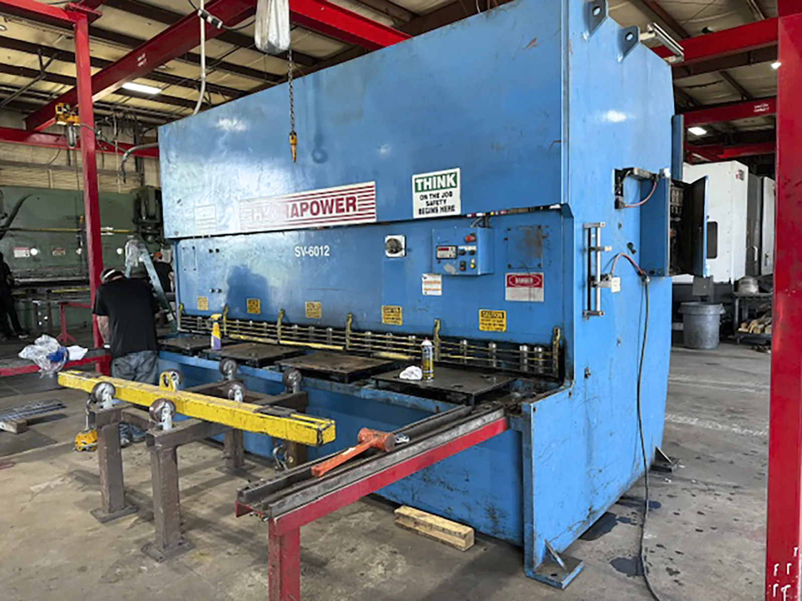 3/4" x 12' Hydrapower #SV-6012, hydraulic shear, 60 HP, 8 SPM, 48" programmable Back Gauge, 2000 - Image 1