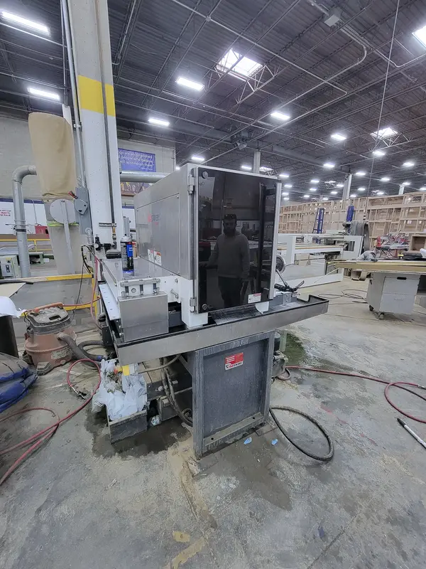 37" x 60" Timesavers #2111-13-0, belt sander, wet collector, 38" passline, 2023 - Image 5