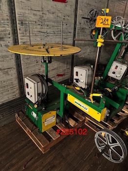 Accra Wire #F-17HD, payoff reel, 500 lb. capacity, 70 RPM, 32" OD table, .010"-.050" wire size, 115/230 V. - Image 1
