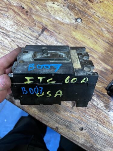 60 Amps, ITC #60A, electrical breaker - Image 1
