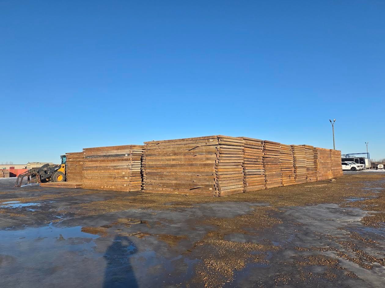 Oilfield Construction Rig Mats, 20' x 96" capacity, Grade B, steel frame - Image 1