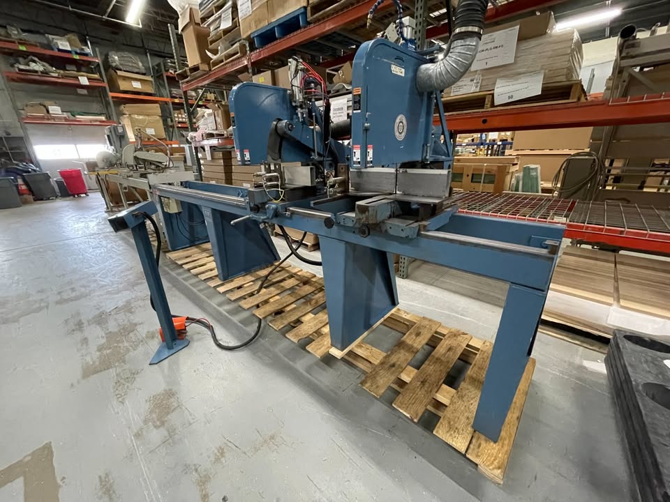 16" CTD #CDM60, Compound Double End Miter Saw, 2800 RPM, dual 3 HP, 4" x 10-1/2" capacity, 1" arbor - Image 1