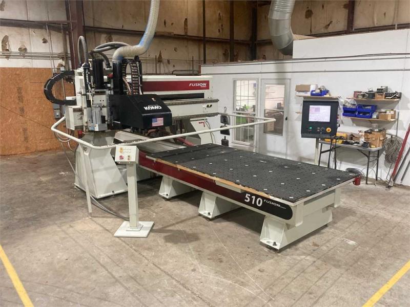 Komo #VR-510-Fusion, CNC Router, 60" x 120" table, 140" X, 84" Y, 15" Z, 16 HP, 24,000 RPM, 15-position tool - Image 1