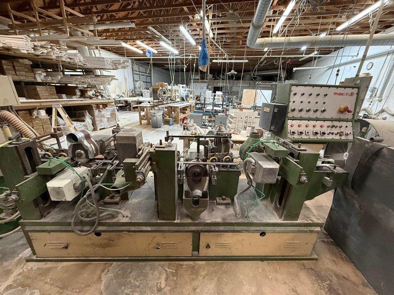 7-7/8" x 3-1/8" Makor #5-TC, Profile Sander, 5-station, 4 disc heads, 6" spindle length, 4 HP spindle motor - Image 1