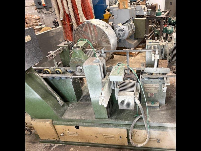 7-7/8" x 3-1/8" Makor #5-TC, Profile Sander, 5-station, 4 disc heads, 6" spindle length, 4 HP spindle motor - Image 4