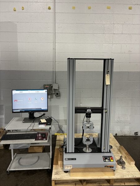1125 lbf (5kN) Instron #34TM-5, Tensile Tester, 44" tension testing opening, 16.5" x 5" table, 44" testing - Image 4