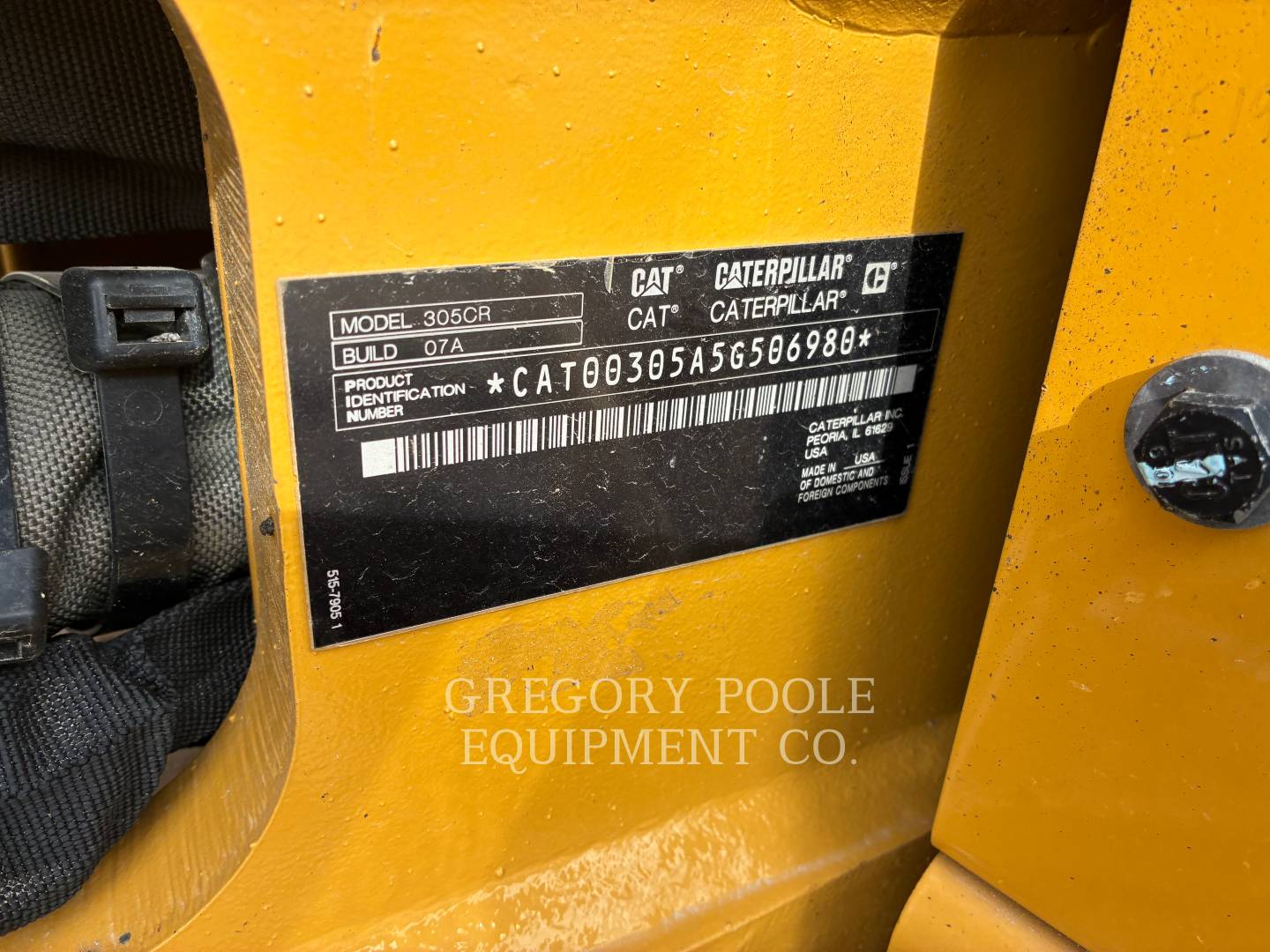 Caterpillar 30507CR, Crawler Excavator, 153 hours, S/N: 5G506980, 2024 - Image 5