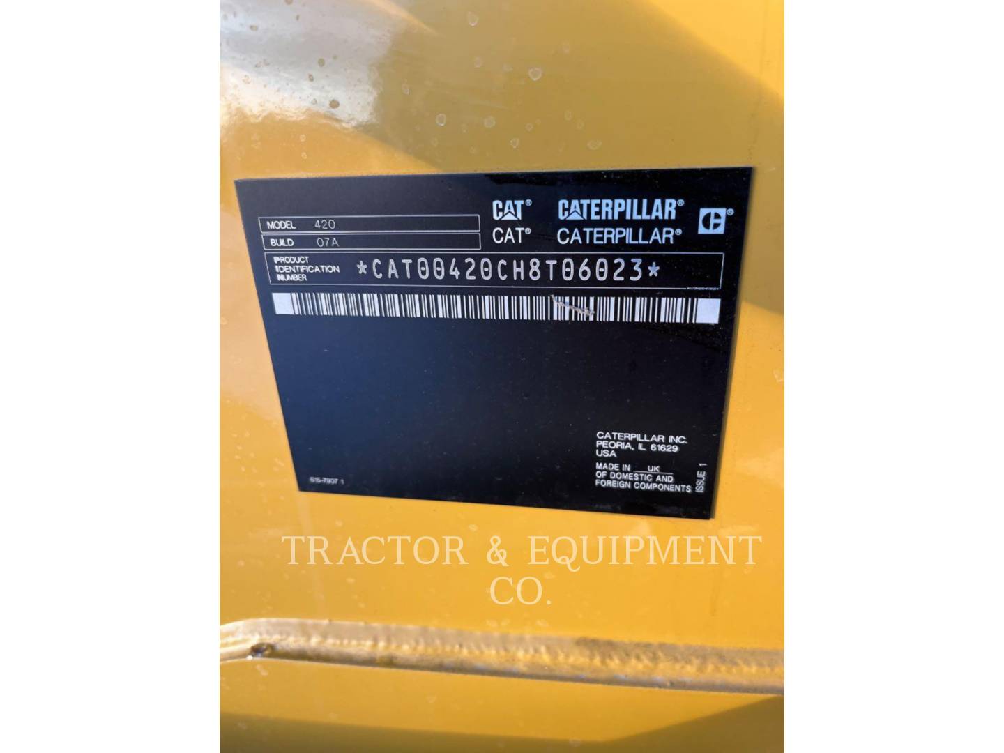 Cat 420, Backhoe Loader, S/N: H8T06023, 2025 - Image 6