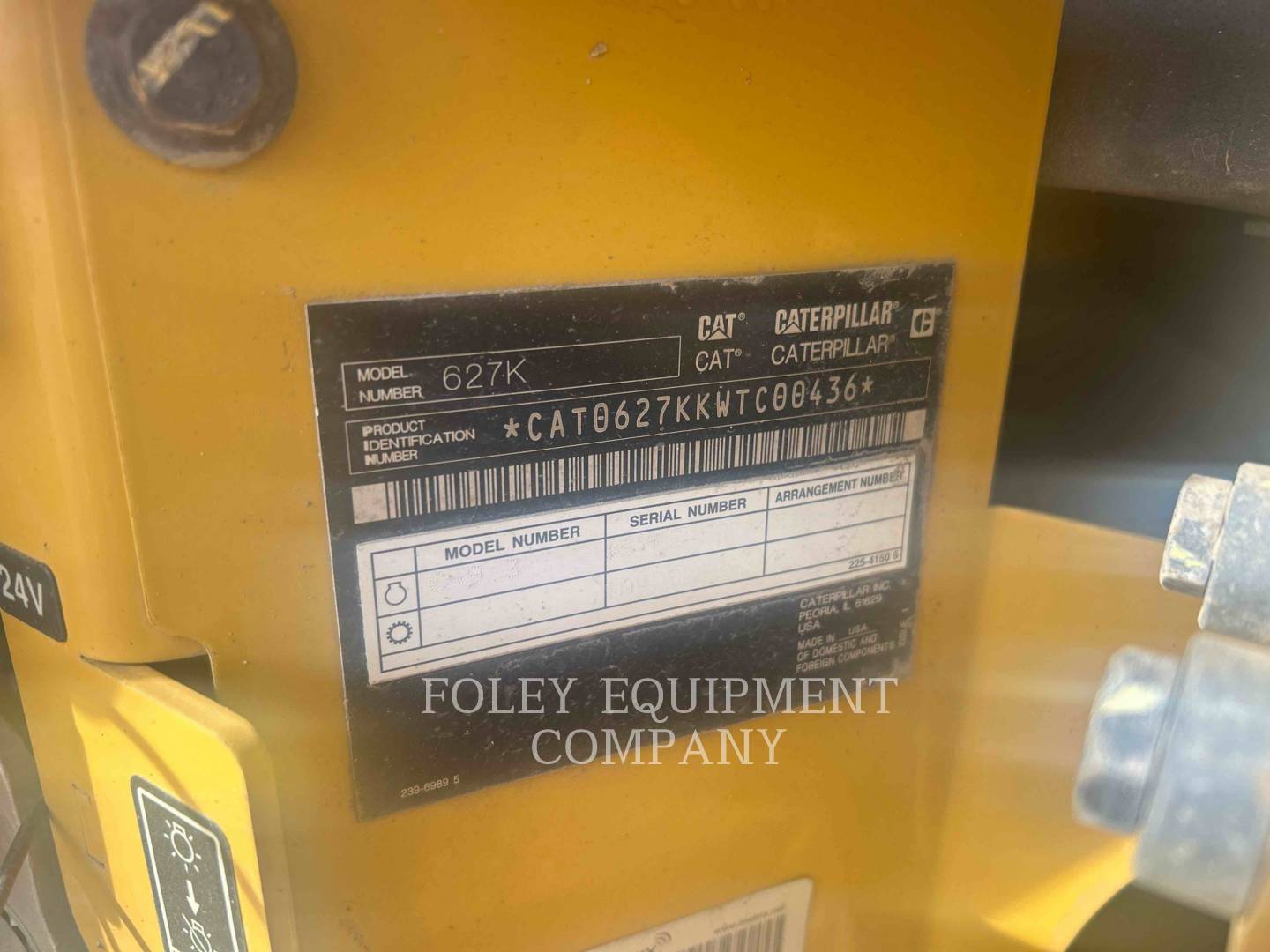 Caterpillar 627K, Wheel Tractor Scraper, 5538 hours, S/N: WTC00436, 2019 - Image 6