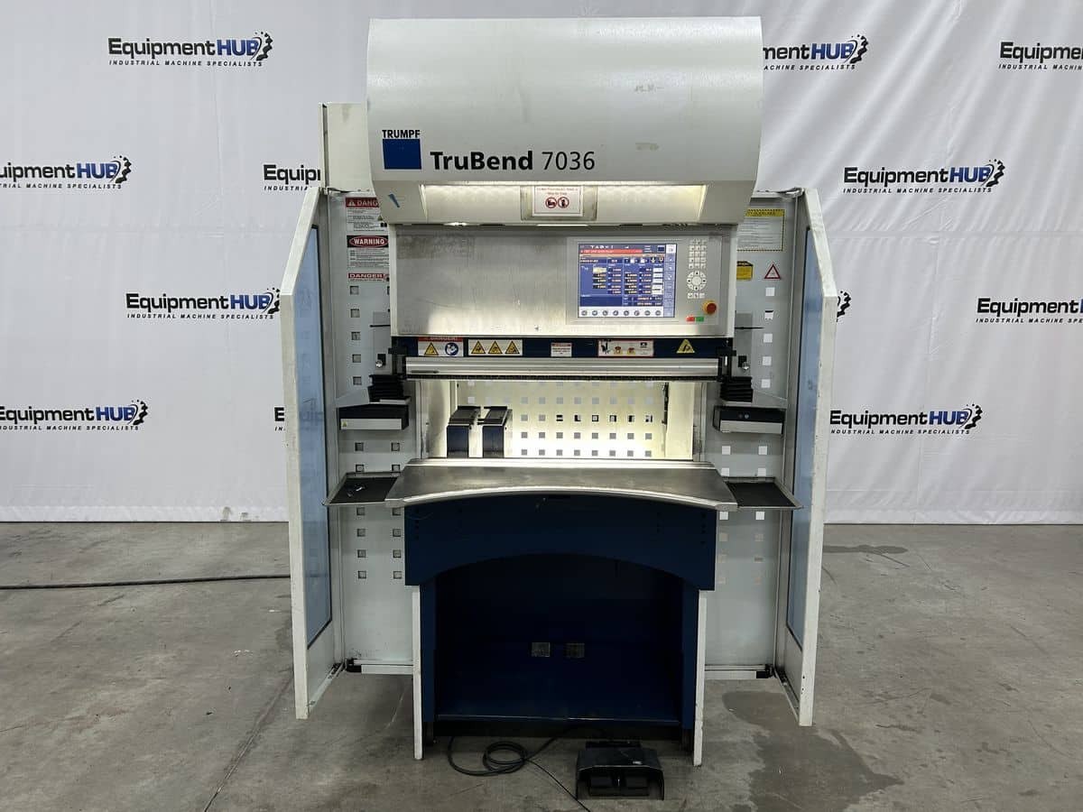 40 Ton, Trumpf #Trubend-7036, electromechanical CNC press brake, 3.4'OA, 37" between housing, 4.72" stroke - Image 1