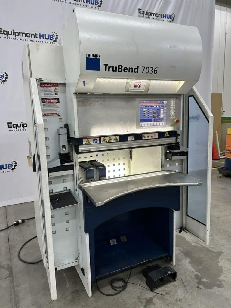 40 Ton, Trumpf #Trubend-7036, electromechanical CNC press brake, 3.4'OA, 37" between housing, 4.72" stroke - Image 4