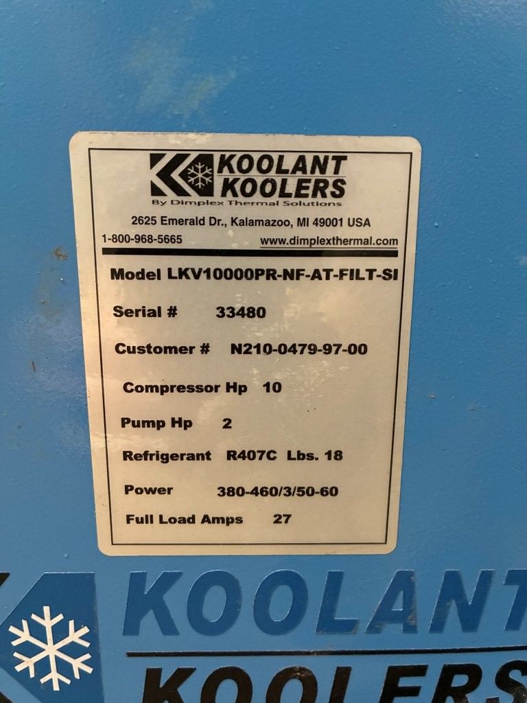 10 Ton, Koolant Koolers #LKV10000PR-NF-AT-FILT-SI, chiller, R407c refrigerant - Image 4