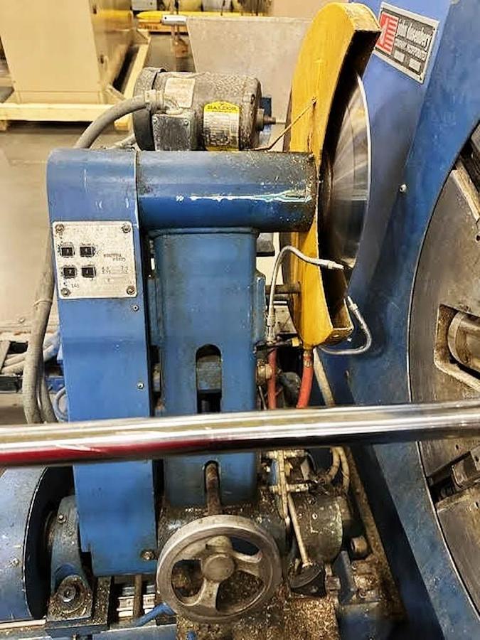 Dusenbery #3000-16, Baloney Slitter, 60" roll width, 15" max. roll diameter, 18" blade, Mitsubishi PLC AC - Image 6