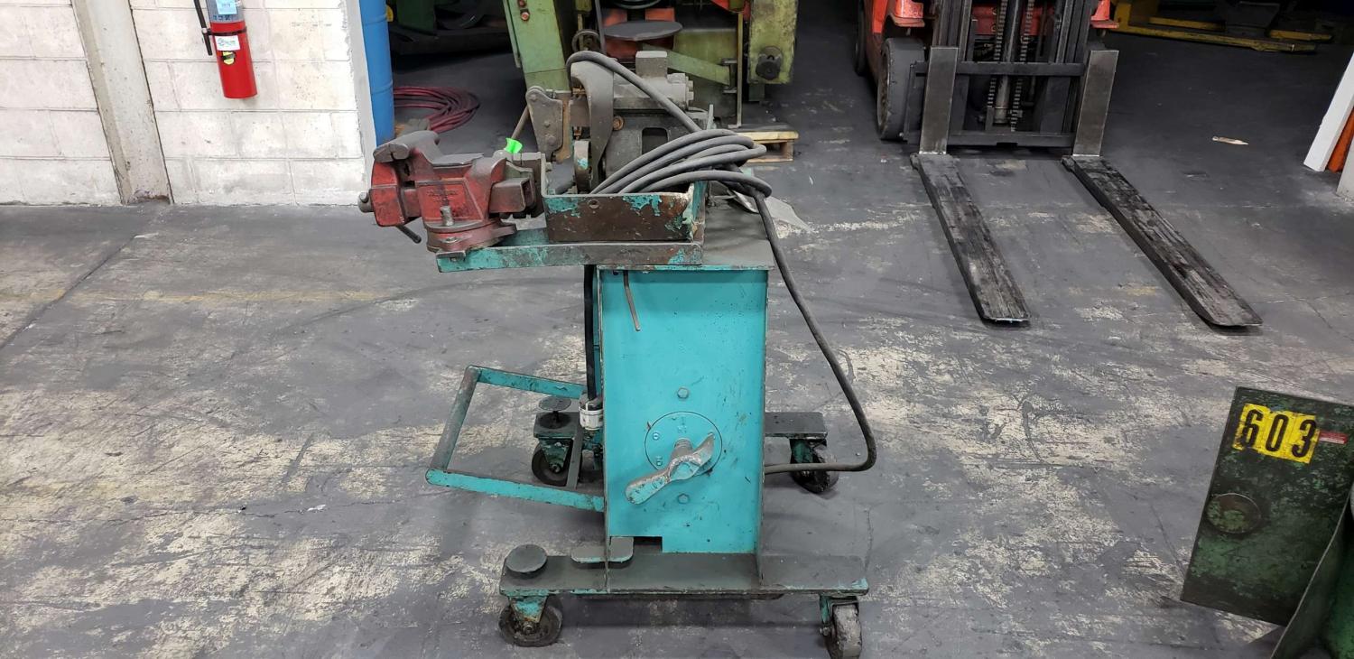 Microweld #J6S, Butt Welder, 3/8" diameter, truck mount, casters - Image 4