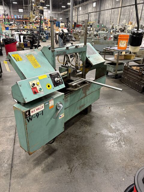 W.F. Wells #W-9-1, Horizontal Bandsaw, 1" x 0.036" x 11' 6" blade - Image 1