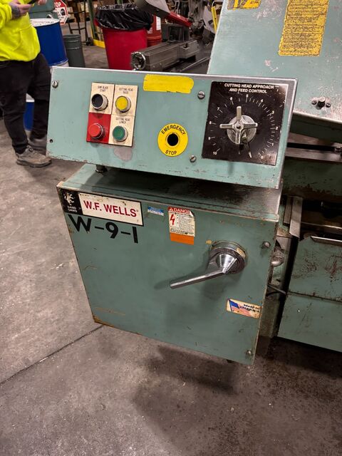 W.F. Wells #W-9-1, Horizontal Bandsaw, 1" x 0.036" x 11' 6" blade - Image 6