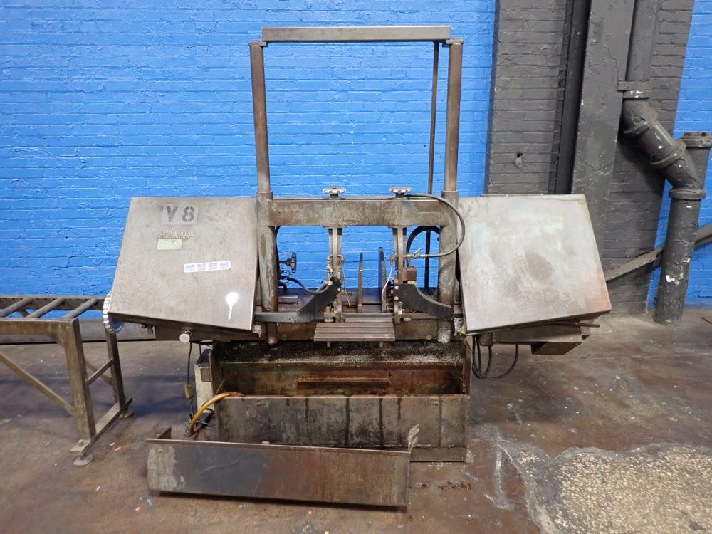 15.5" x 19.5" Wells & Sons, Horizontal Band Saw, w/ 9.5" x 115" Roller Conveyor, 1" Blade width, 1465/1760 RPM - Image 2