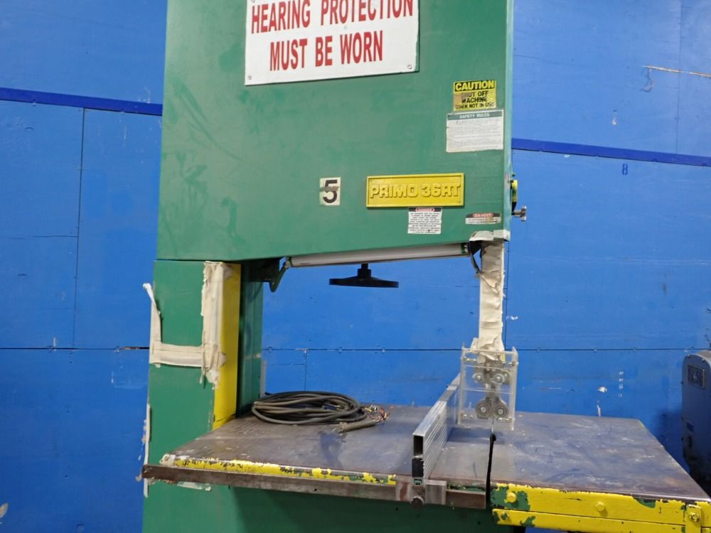 36" Primo #36RT, Vertical Band Saw, 54" x 37" Table, 480 V - Image 2