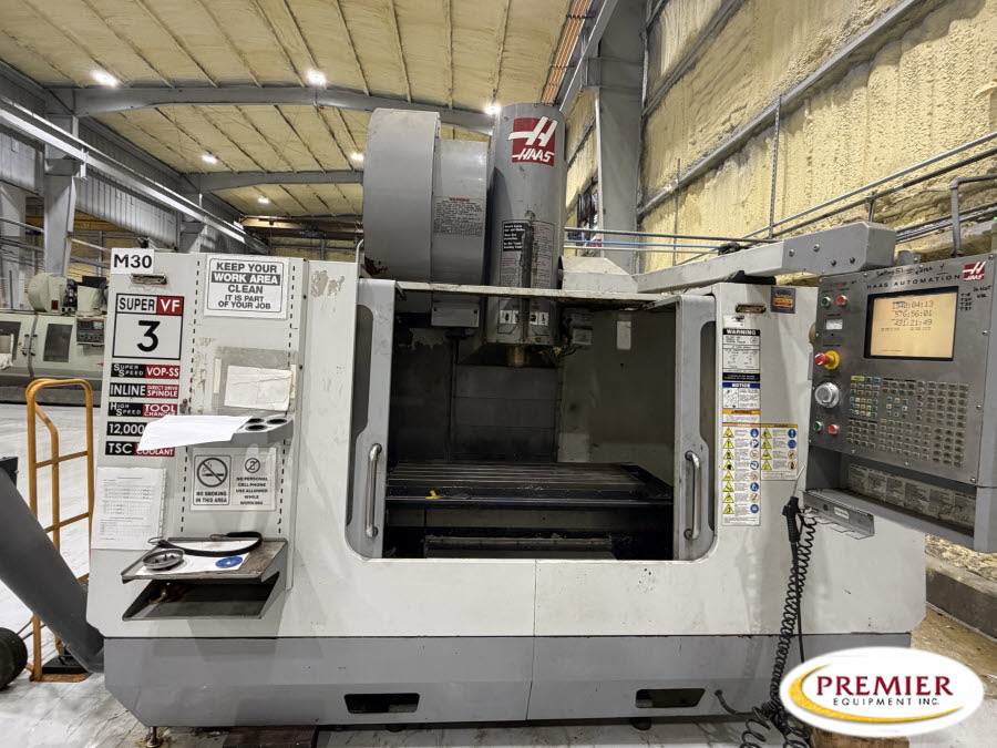 Haas #VF-3SS, CNC vertical machining center, 40" X, 20" Y, 25" Z, 40 side mount tool changer, 12000 RPM, thru - Image 1