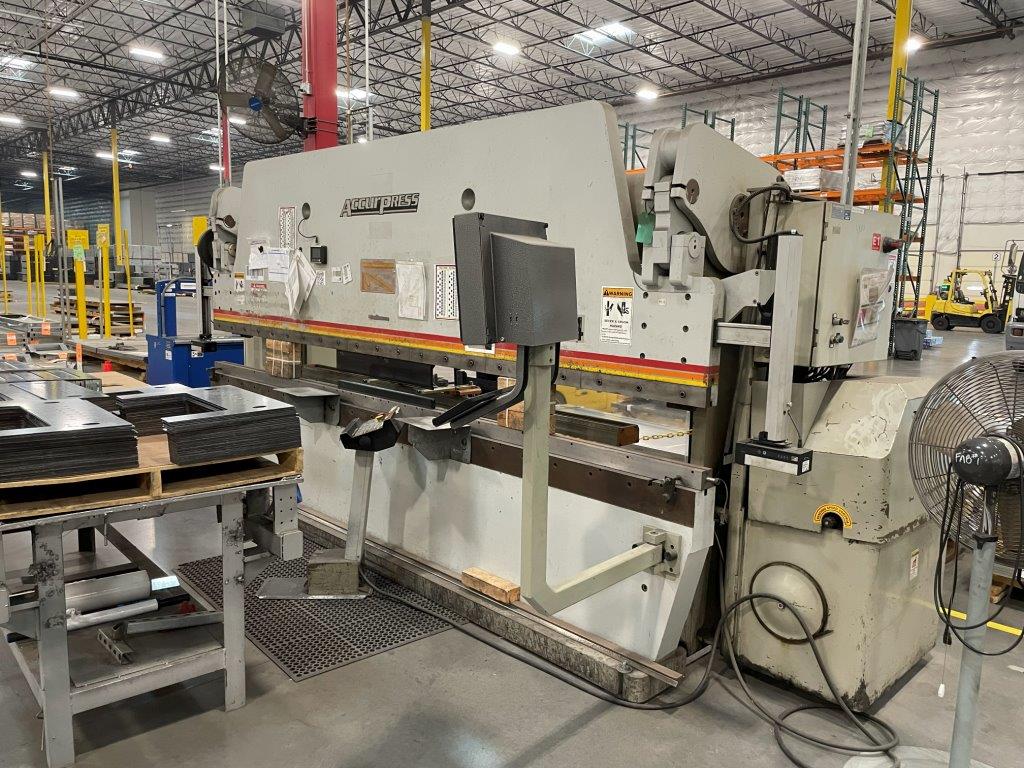 175 Ton, Accurpress #717514, CNC press brake, 14' overall, 148" between housing, 8" stroke, 10" throat, 14" - Image 1