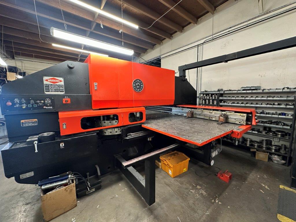 33 Ton, Amada #Pega-357, CNC turret punch, 58 station, 2 automatic index, 2 work clamps, 50" x 70" sheet - Image 1