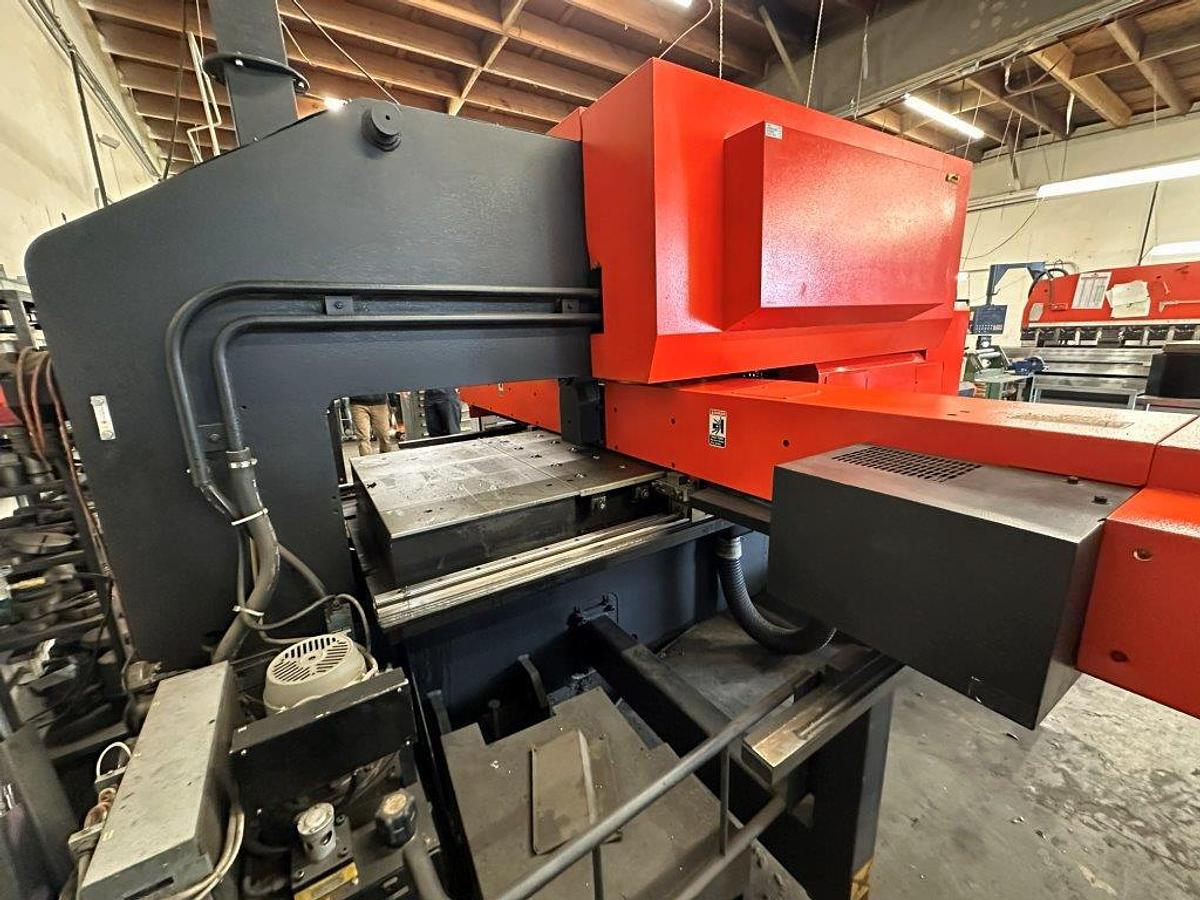 33 Ton, Amada #Pega-357, CNC turret punch, 58 station, 2 automatic index, 2 work clamps, 50" x 70" sheet - Image 9