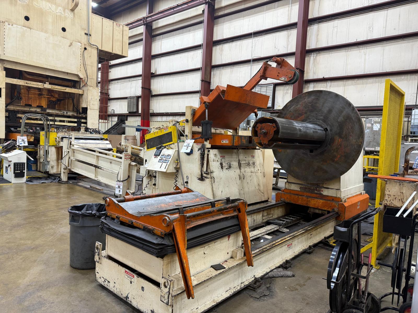 40000 lb. Coe Press Equipment #CPR-PO-400-60 / CPPS-PO-305-60, feed line, 60" W, 3" diameter straightening - Image 1
