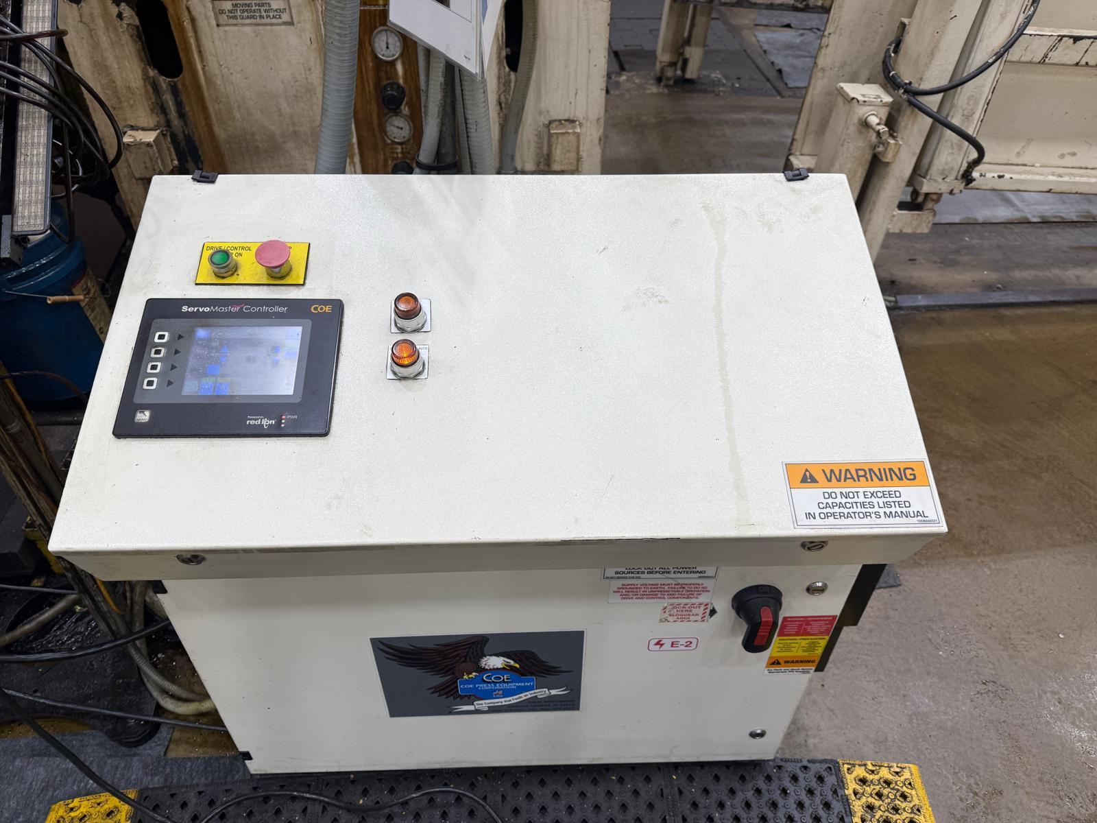 40000 lb. Coe Press Equipment #CPR-PO-400-60 / CPPS-PO-305-60, feed line, 60" W, 3" diameter straightening - Image 4