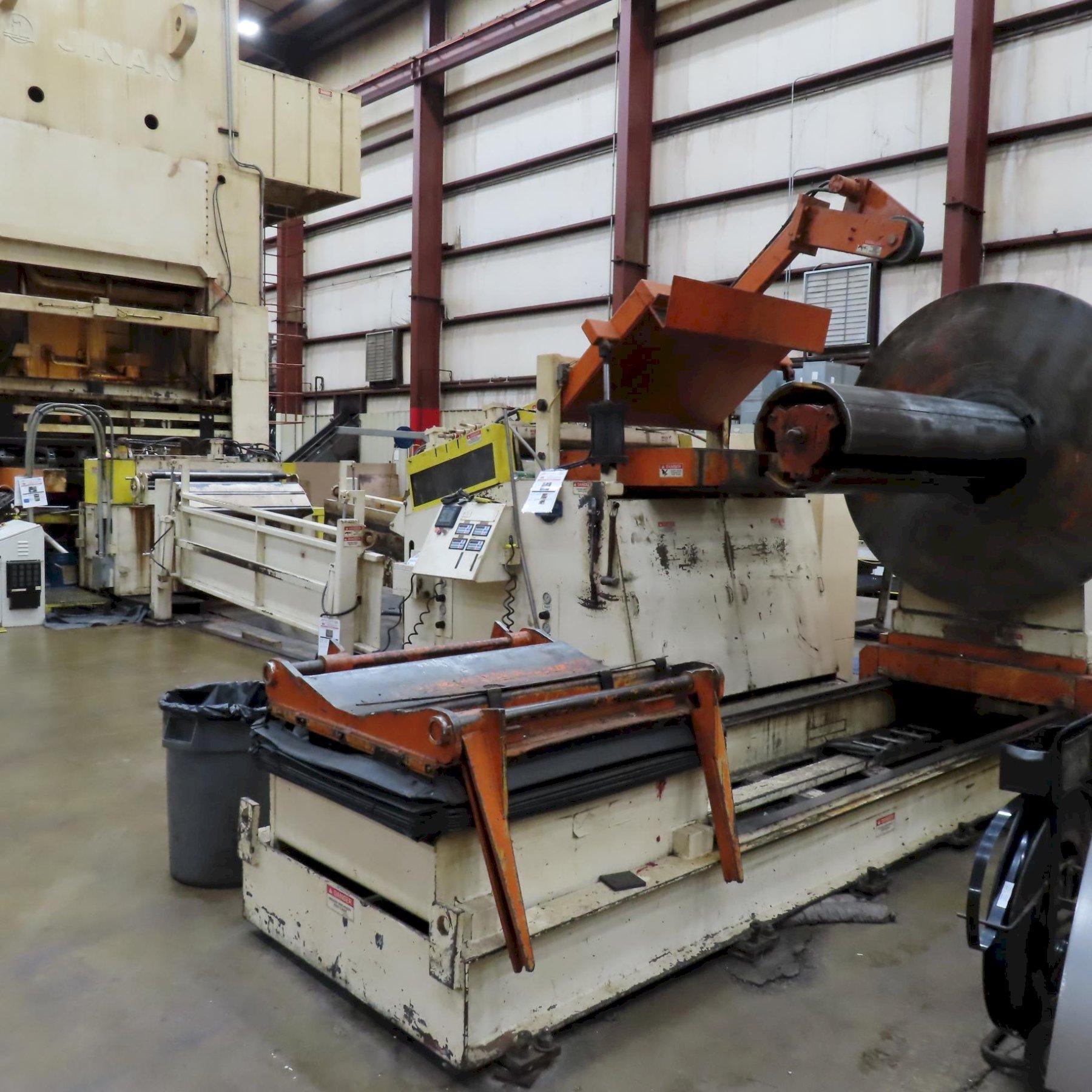 40000 lb. Coe Press Equipment #CPR-PO-400-60 / CPPS-PO-305-60, feed line, 60" W, 3" diameter straightening - Image 6
