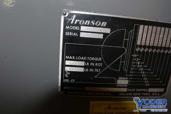 4500 lb. Aronson #HD45B-3, Welding Positioner, 36" x 36" table, 1 HP - Image 9