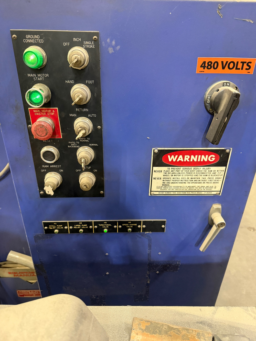 175 Ton, Niagara #HBM-175-8-10, 10' overall, 102" between housing, 30" Power Backgauge, new tooling - Image 4
