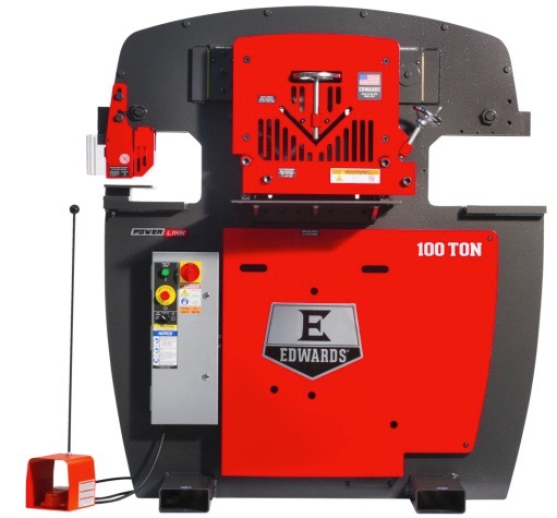 Edwards, Deluxe Ironworker, w/ Powerlink System, 100 Ton, 65000 psi, 1-15/16" stroke, 11" throat, 8-3/4" - Image 1