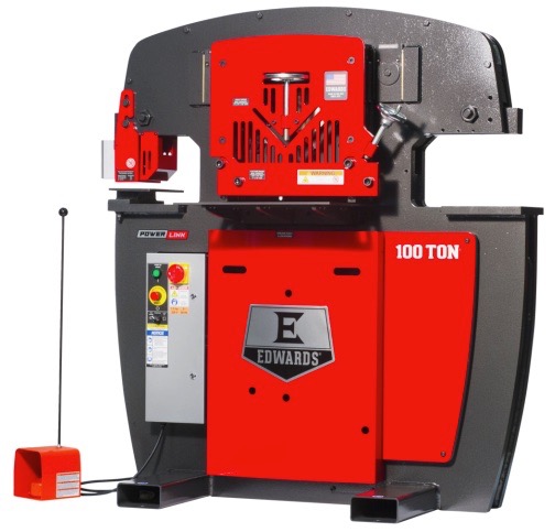 Edwards, Deluxe Ironworker, w/ Powerlink System, 100 Ton, 65000 psi, 1-15/16" stroke, 11" throat, 8-3/4" - Image 2