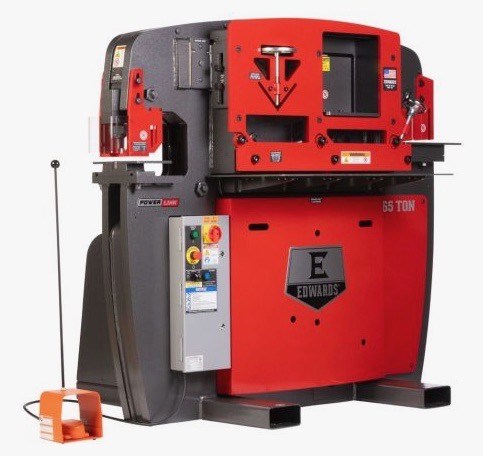 Edwards, Ironworker, w/ Powerlink System, 65 Ton, 65000 psi, 1-13/16" stroke, 10" throat, 8-3/4" open - Image 2