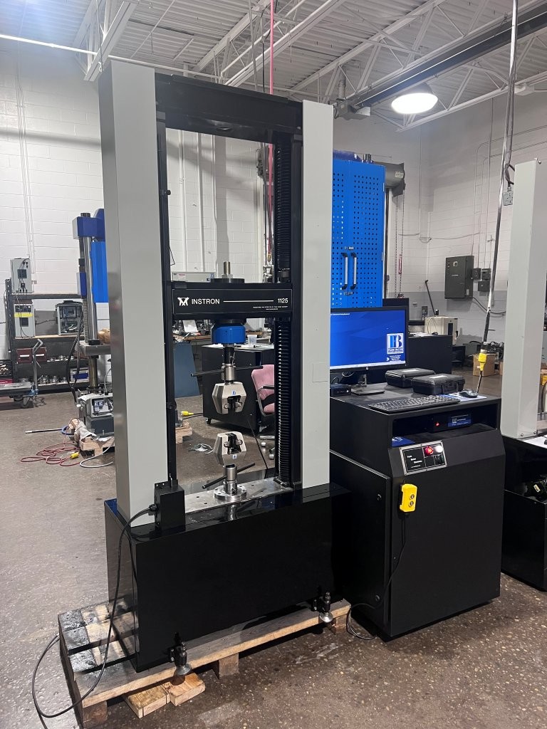 Instron #1125, 22.5K (100kN), precision 2-screw tension & compression testing machine, 38" test opening - Image 3