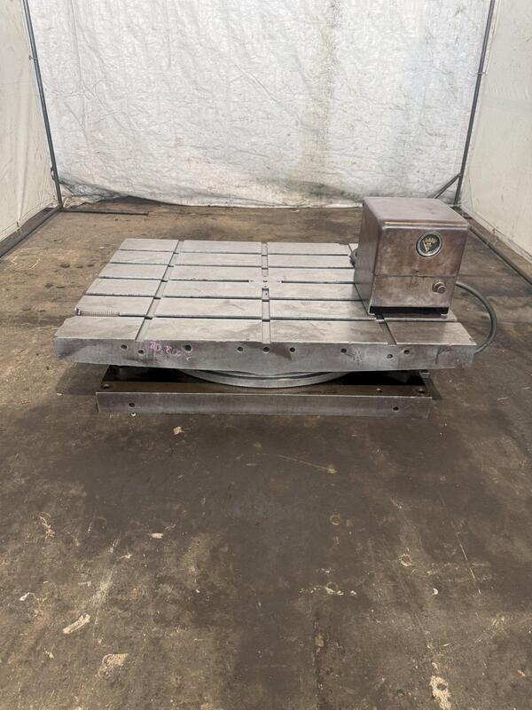 30" x 40" Devlieg, air lift rotary table - Image 1