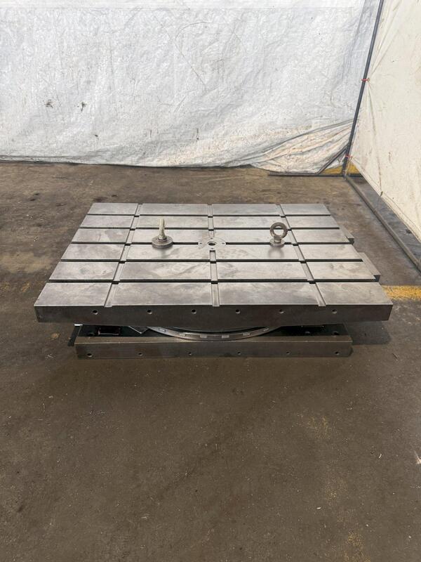 30" x 40" Devlieg, air lift rotary table - Image 1