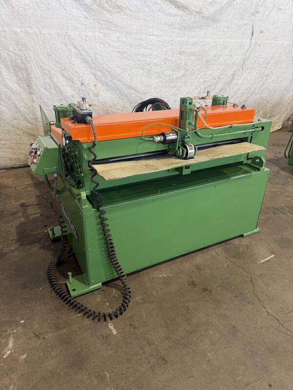 48" x 18" gauge Bradbury Boss, coil straightener, (5) 3" work roll diameter, 36" passline, 80-220 FPM - Image 1