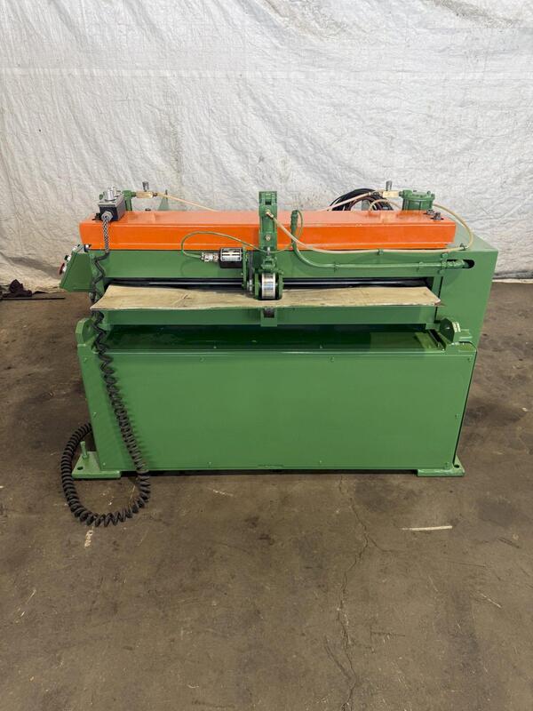 48" x 18" gauge Bradbury Boss, coil straightener, (5) 3" work roll diameter, 36" passline, 80-220 FPM - Image 2