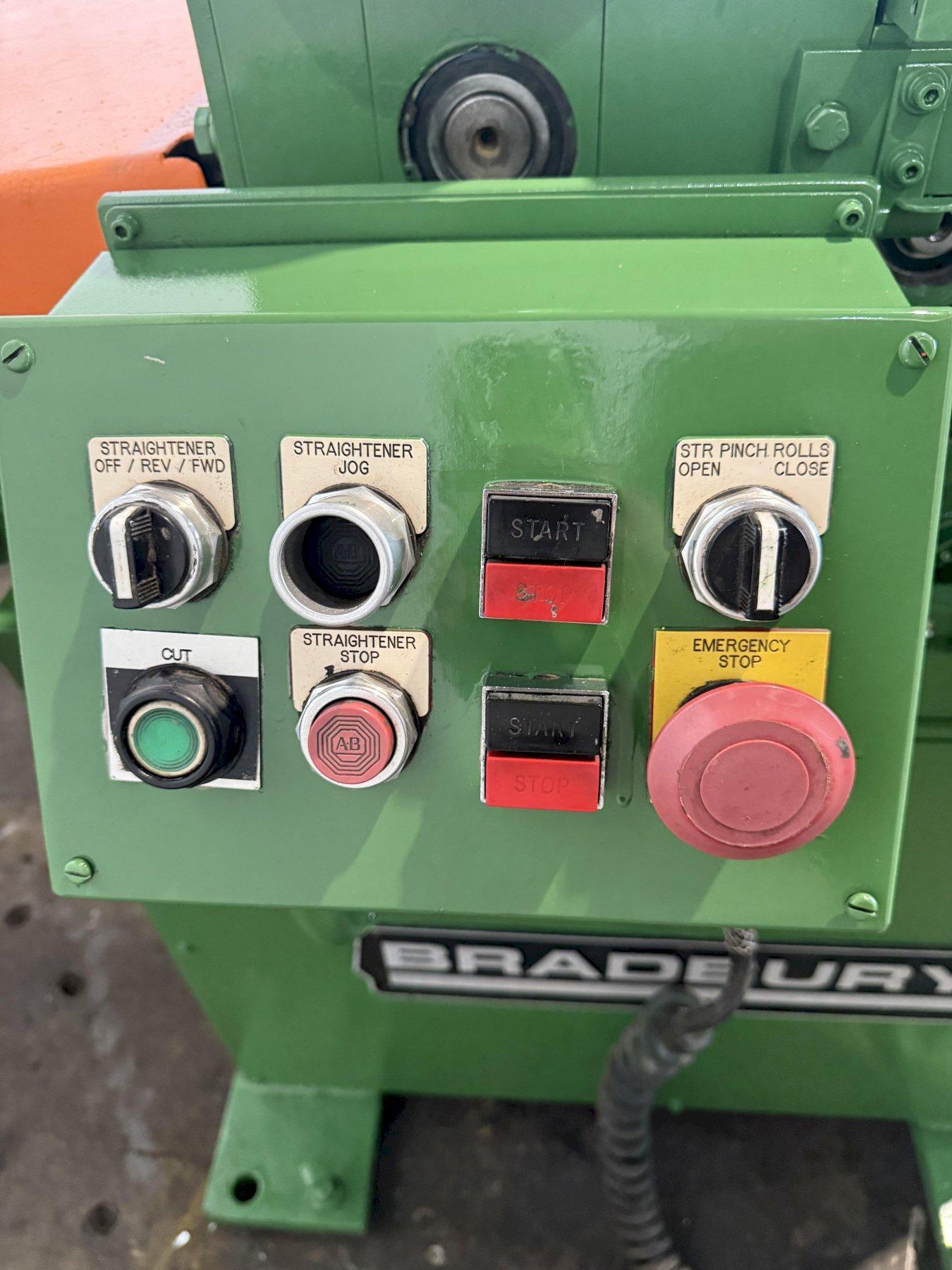 48" x 18" gauge Bradbury Boss, coil straightener, (5) 3" work roll diameter, 36" passline, 80-220 FPM - Image 5