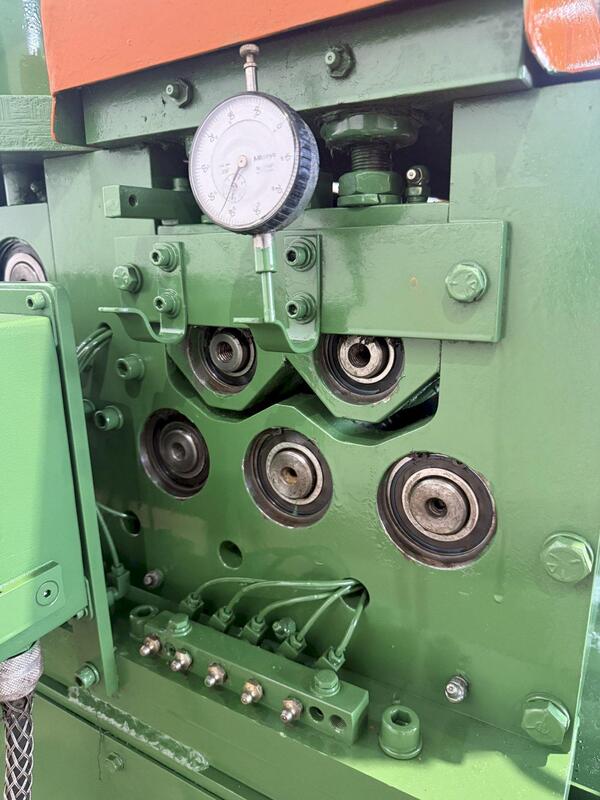 48" x 18" gauge Bradbury Boss, coil straightener, (5) 3" work roll diameter, 36" passline, 80-220 FPM - Image 6