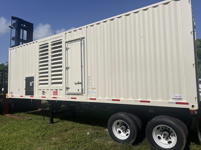 800 KW Caterpillar #C27, Portable Diesel Power Module, 30' Sound Attenuated Container, 1200-gallon double - Image 1