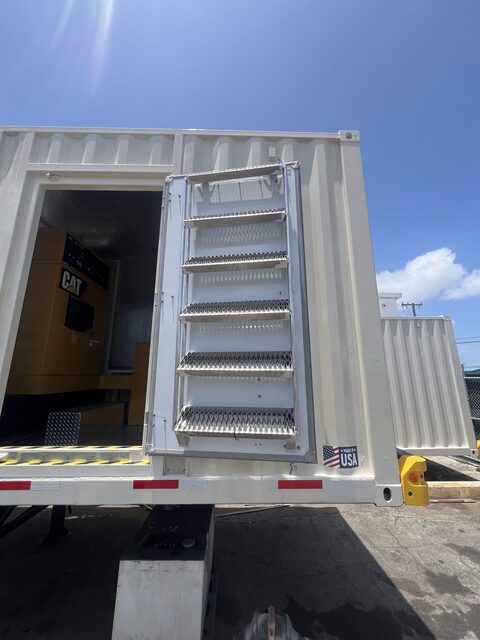 800 KW Caterpillar #C27, Portable Diesel Power Module, 30' Sound Attenuated Container, 1200-gallon double - Image 3