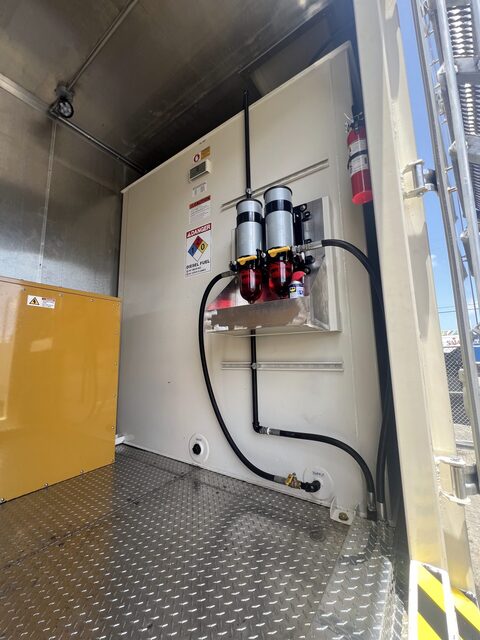 800 KW Caterpillar #C27, Portable Diesel Power Module, 30' Sound Attenuated Container, 1200-gallon double - Image 4