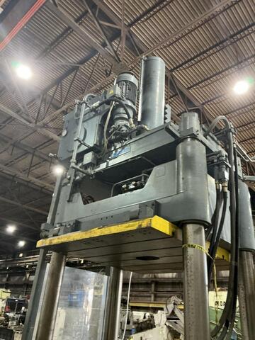 100 Ton, Reis #TUS-160, hydraulic mold spotting & tryout press, 4-post, 39.37" stroke, 41.33" open, 61" W x - Image 7