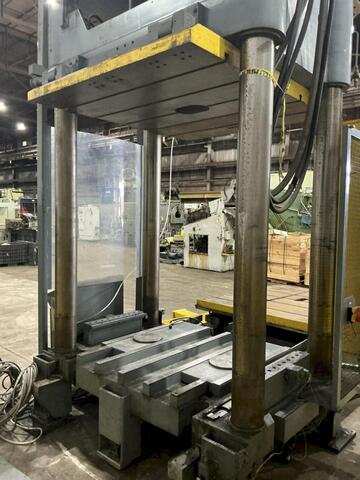 100 Ton, Reis #TUS-160, hydraulic mold spotting & tryout press, 4-post, 39.37" stroke, 41.33" open, 61" W x - Image 8