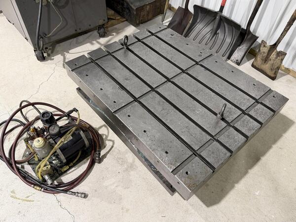 32" x 42" Air Lift Rotary Table - Image 2