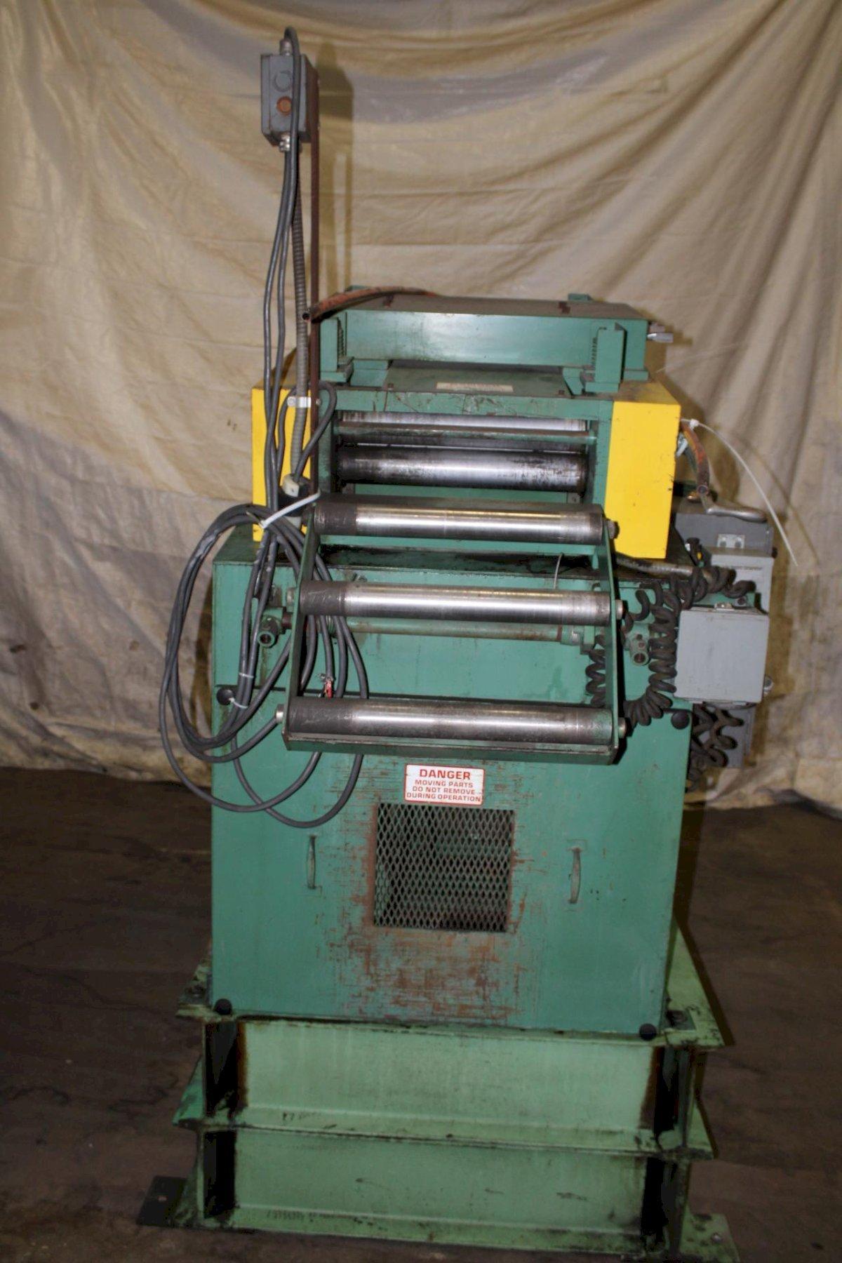 18" x .125" Coe Press Equipment #CPPS-PO-225, straightener, entry & exit pinch rolls, 7-rolls, jogging - Image 3