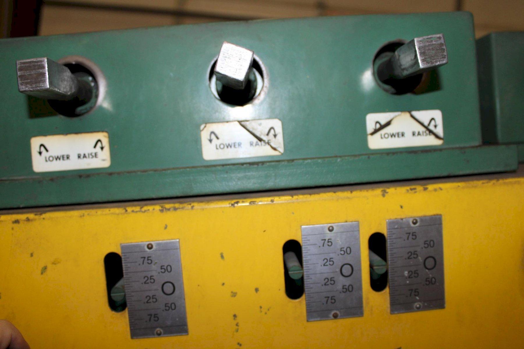 18" x .125" Coe Press Equipment #CPPS-PO-225, straightener, entry & exit pinch rolls, 7-rolls, jogging - Image 8