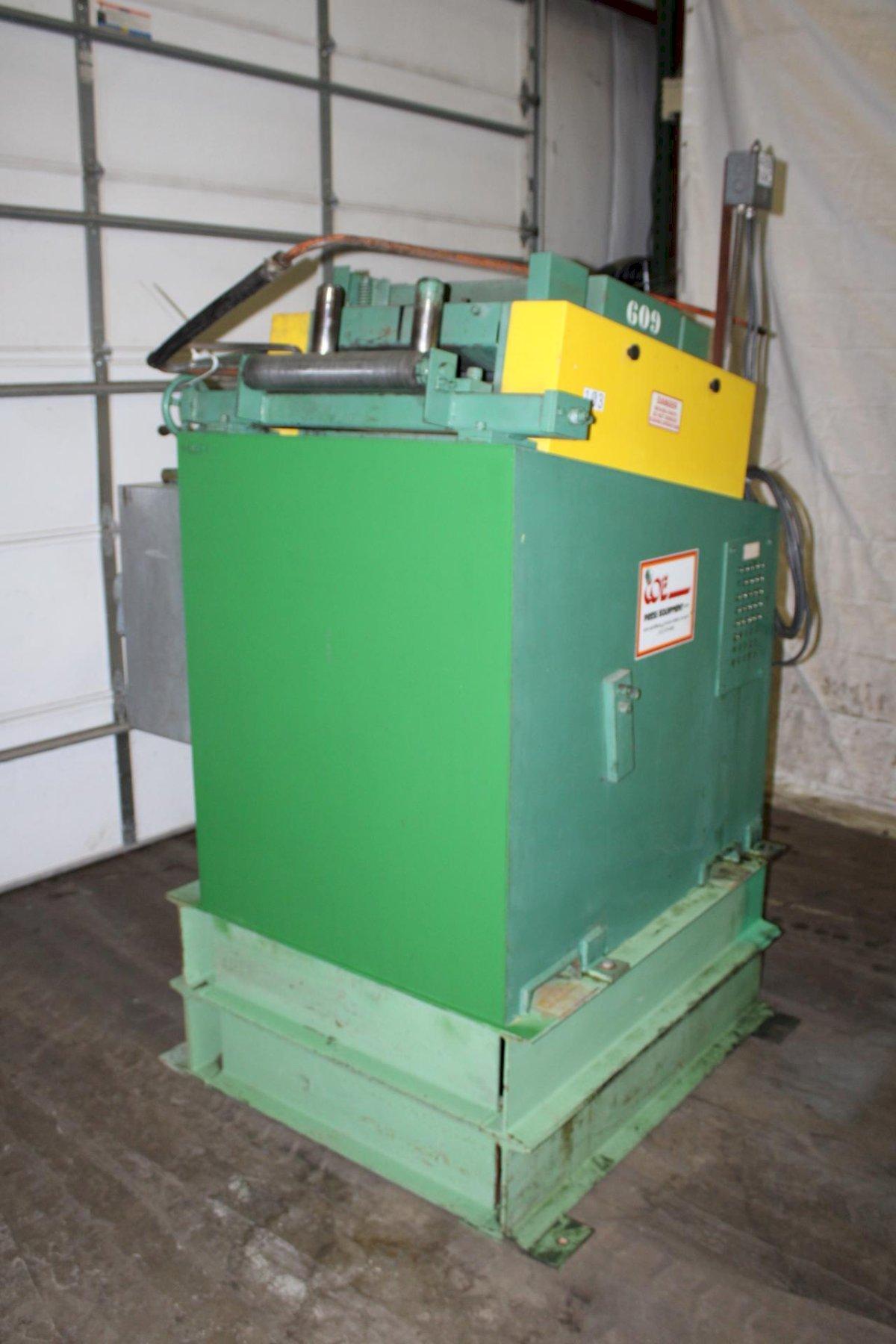 18" x .125" Coe Press Equipment #CPPS-PO-225, straightener, entry & exit pinch rolls, 7-rolls, jogging - Image 10